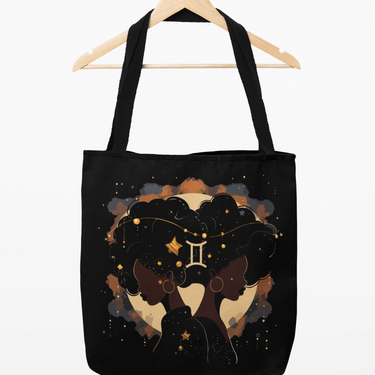 Gemini Zodiac Tote Bag