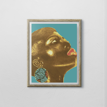 Bronzed Beauty Canvas Wall Art Print