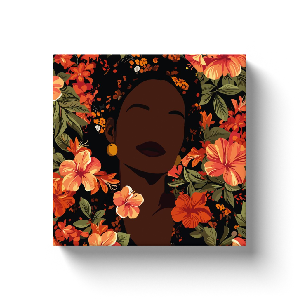 Her Soul in Bloom Canvas Wall Art