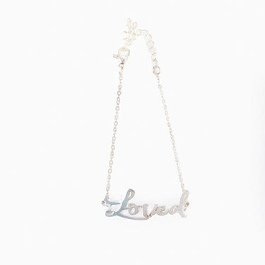 Loved Script Bracelet (18k gold or silver plated) - Izzy & Liv