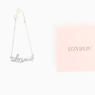 Loved Script Bracelet (18k gold or silver plated) - Izzy & Liv