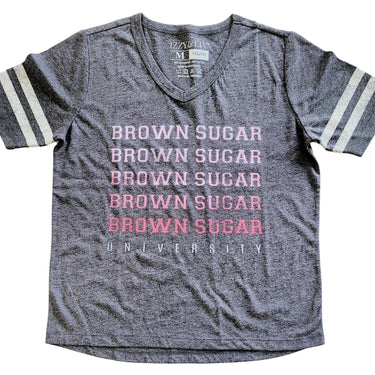 Brown Sugar University Varsity Tee - Izzy & Liv