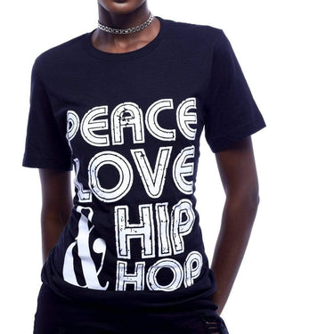 Peace, Love Hip Hop  T-Shirt - Izzy & Liv - graphic tee