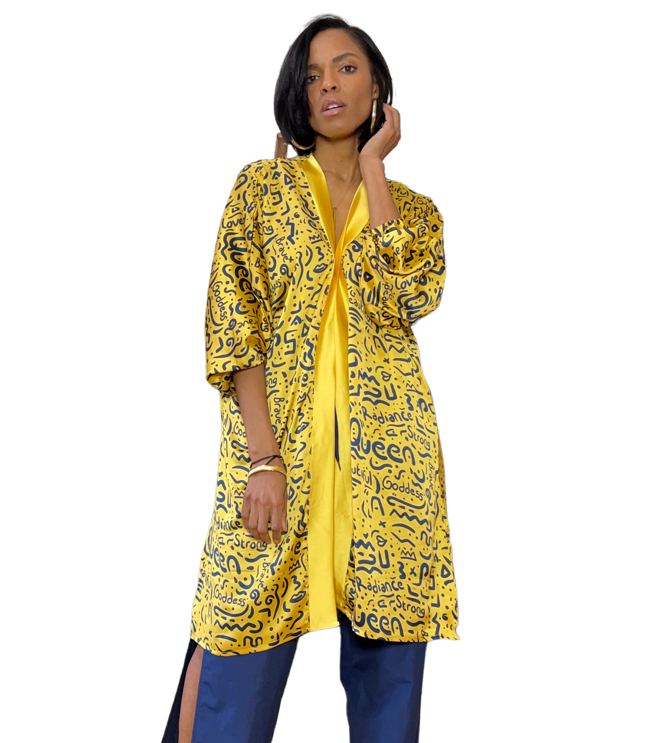Izzy Queen Liv Radiance & – Satin Kimono Sleeve Cuff