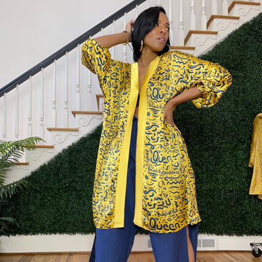 Queen Radiance Cuff Sleeve Kimono & Izzy Satin – Liv