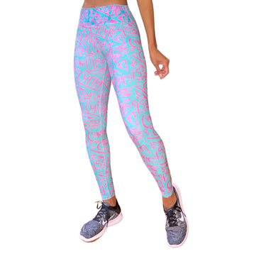 Culture Confidence Soul (Blue) Fly Girl Stretchy Leggings - Izzy & Liv