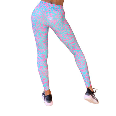 Culture Confidence Soul (Blue) Fly Girl  Stretchy Leggings