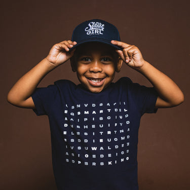 Word UP! Word Search Puzzle Tee (Navy)