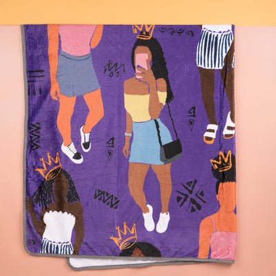 What About Your Friends Plush Fleece Blanket (60 Inch)