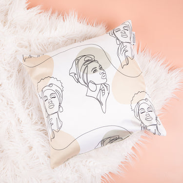 In Her Mind Throw Pillow Cover (Set of 2)