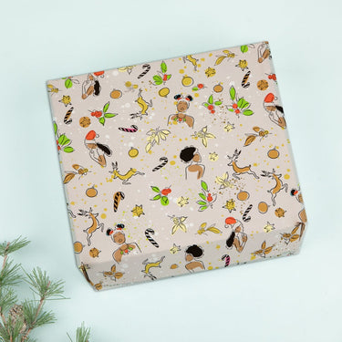 Sophisticated ‘Sleigh’ Divas Gift Wrapping Paper Roll