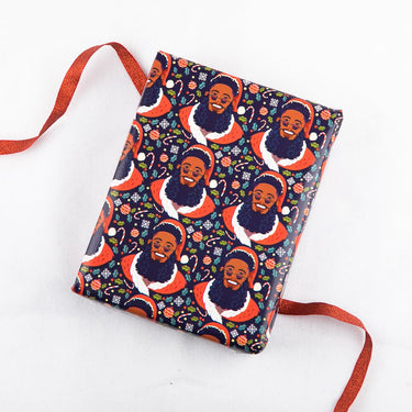 Santa Bae + What About Your Friends Gift Wrapping Paper Roll (2-Pack Set) - Izzy & Liv