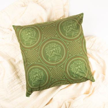 Glow On Girl (Olive) Throw Pillow Cover