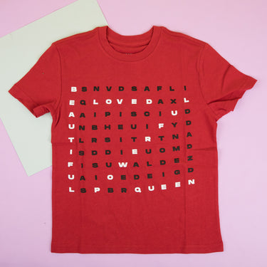 Word UP! Word Search Puzzle Tee (Maroon)