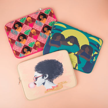 Bubble Gum Sis Tech Diva Laptop Sleeve - Izzy & Liv