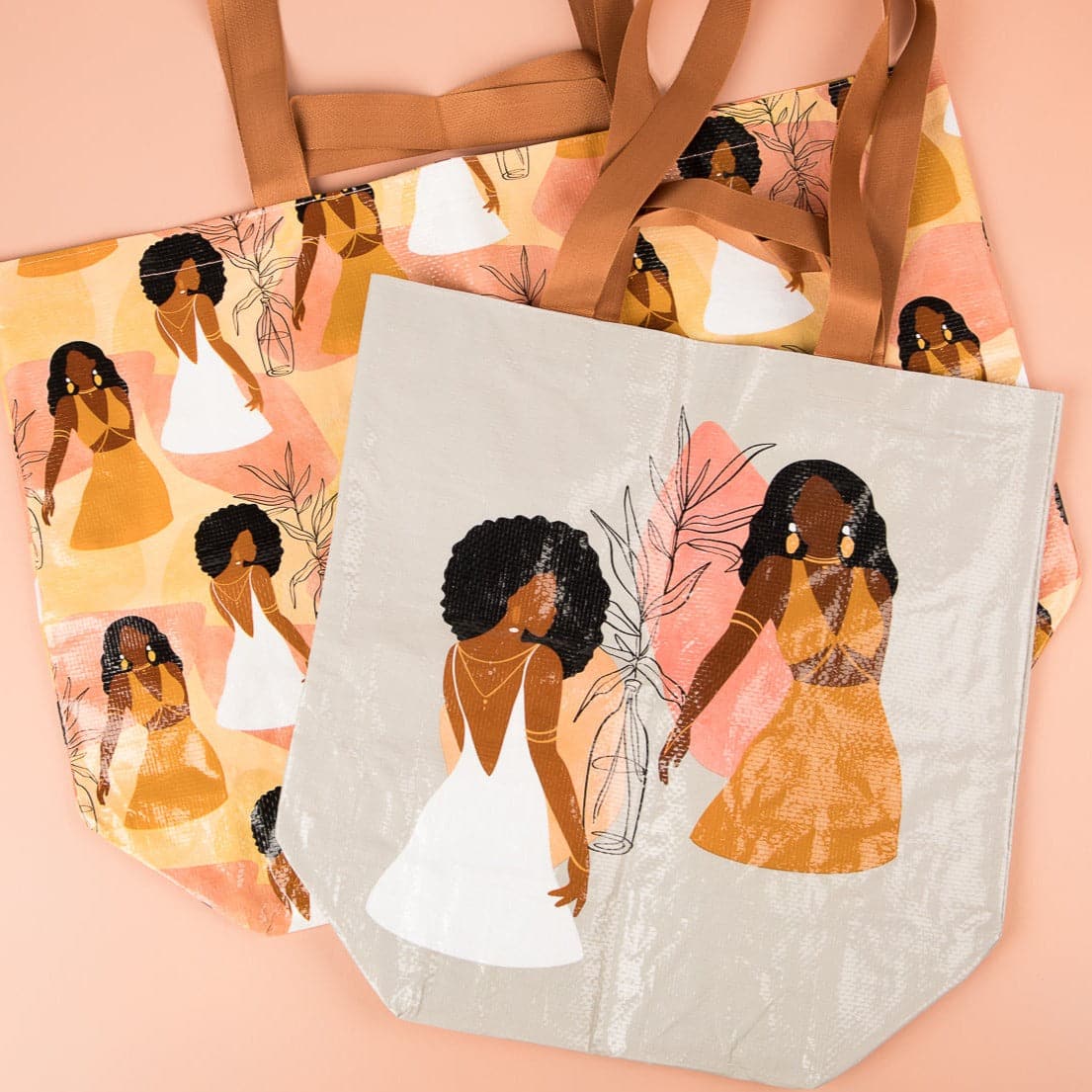 Bloomin’ Queens Bag It Up! 2-Piece Shopping Bag/Tote Set