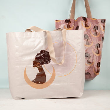 Goddess Moon 2-Piece Shopping Bag/Tote Set