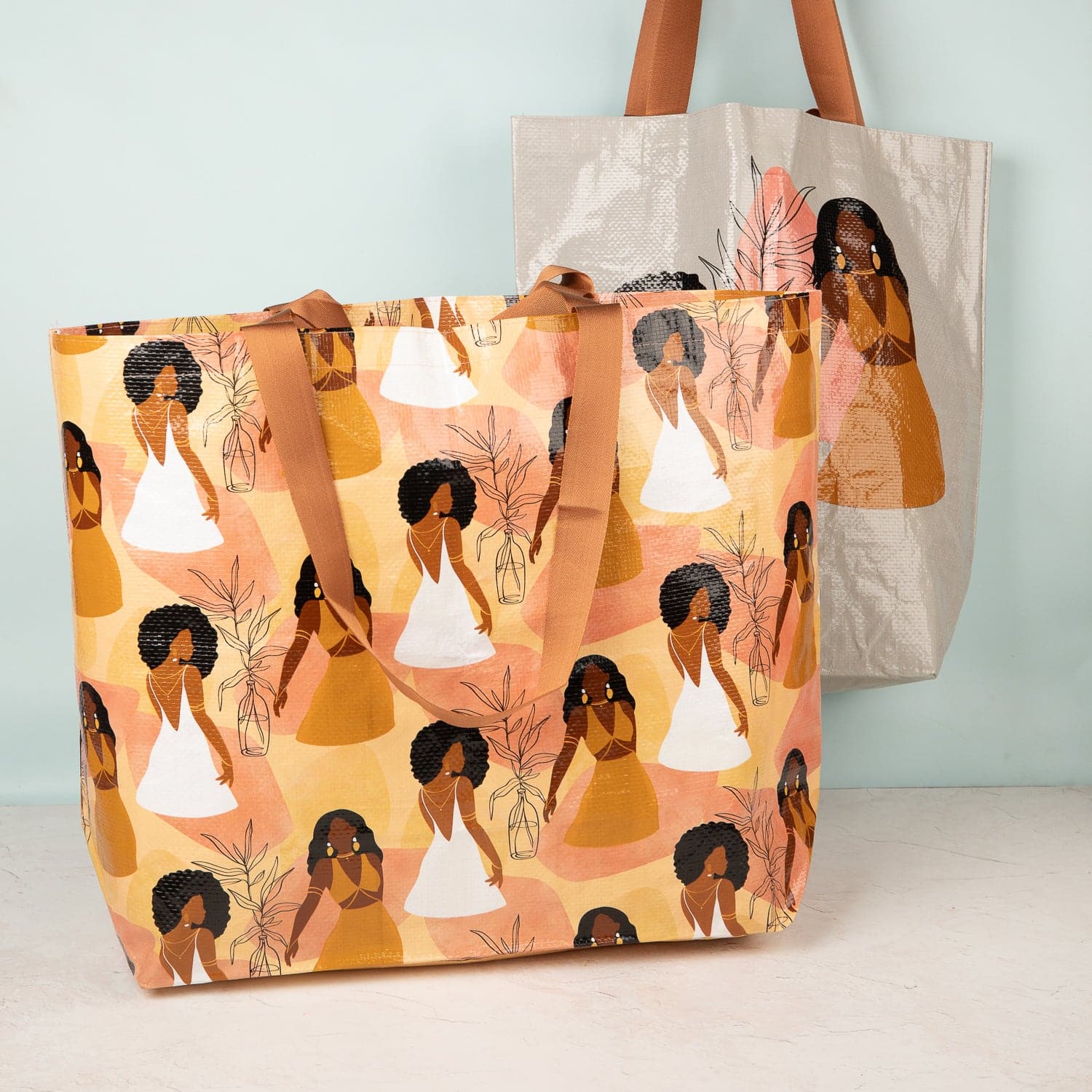 Bloomin’ Queens Bag It Up! 2-Piece Shopping Bag/Tote Set