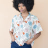 Melanin Faces Abstract All Over Print Blouse - Izzy & Liv