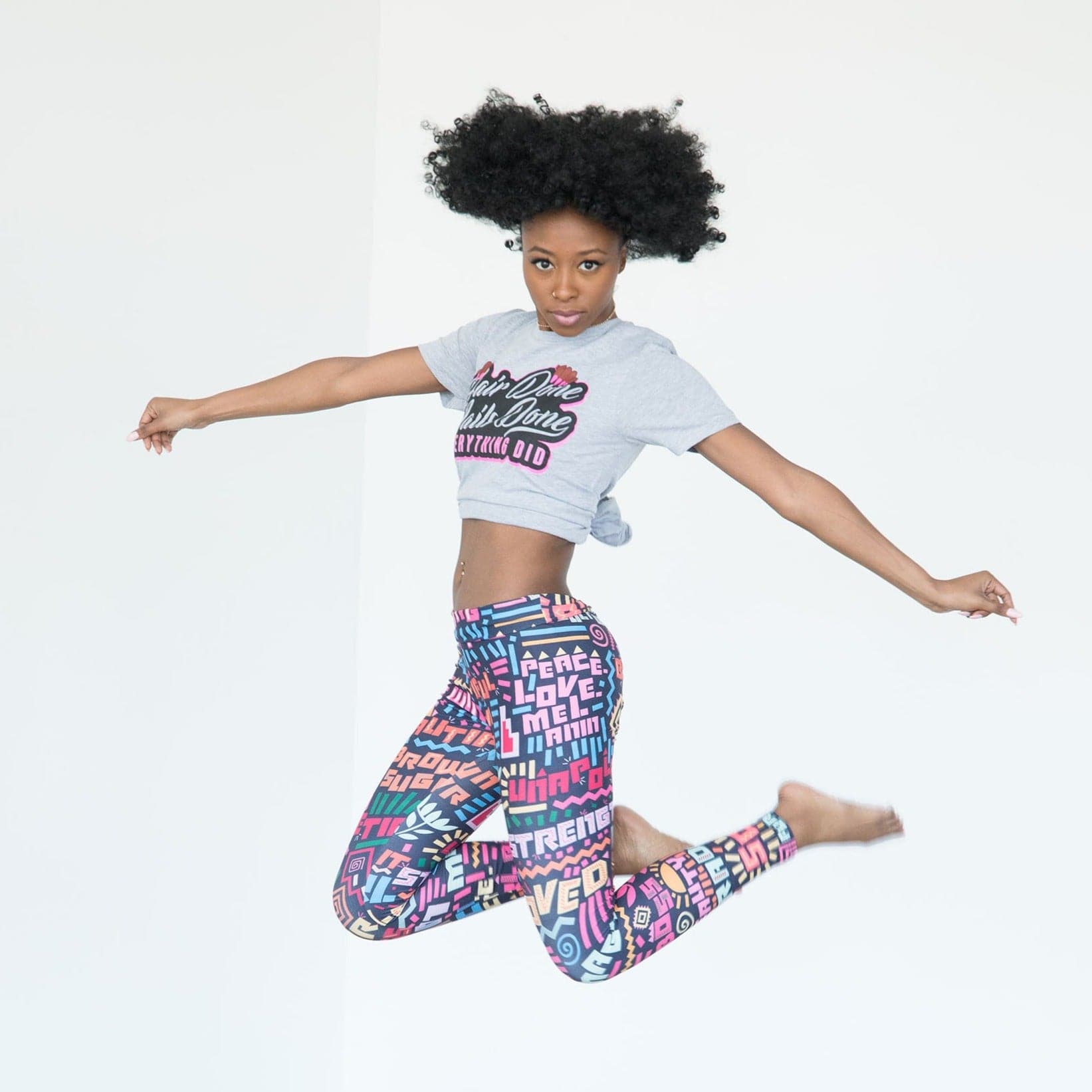 Brown Sugar Affirmations Stretchy Leggings – Izzy & Liv