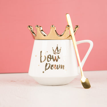 Bow Down Mug, Crown & Spoon Set