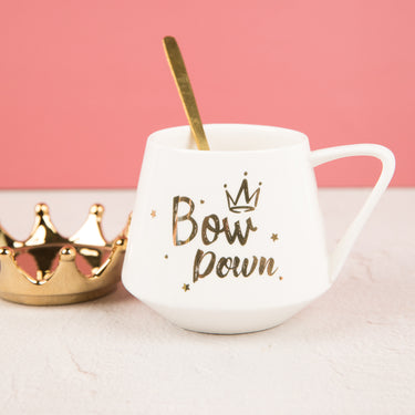 Bow Down Mug, Crown & Spoon Set