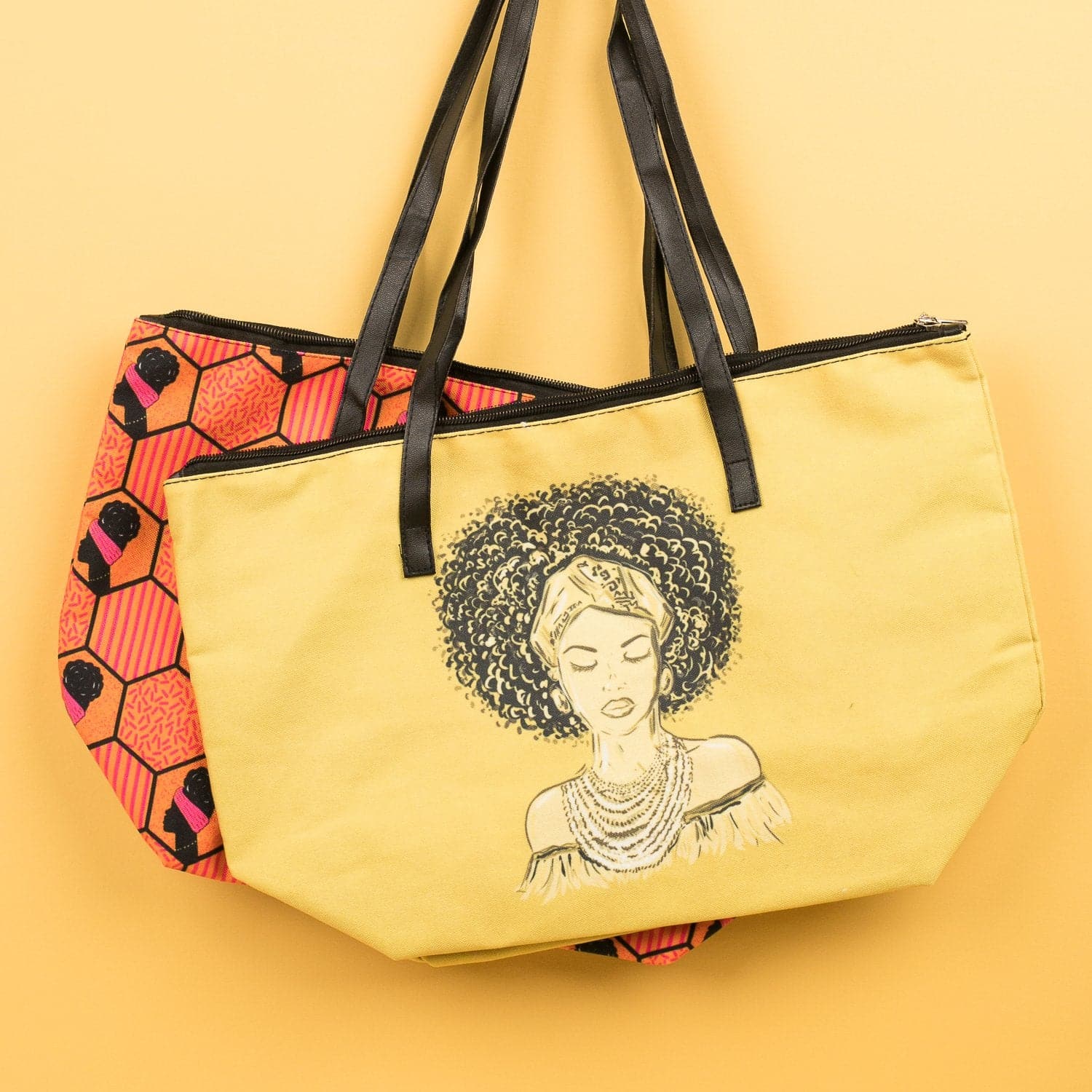 Golden Glow Canvas Tote