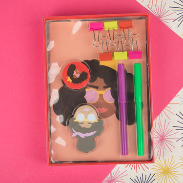 All Curled Up Stationery Set - Izzy & Liv