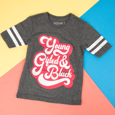 Young, Gifted, & Black Varsity Tee - Izzy & Liv