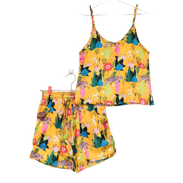 Island Empress Satin Cami + Shorts 2-Piece Set - Izzy & Liv