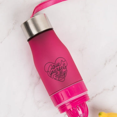 Love Yourself Fully Infuse & Juice Water Bottle - Izzy & Liv