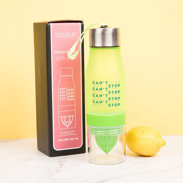 Can’t Stop Won’t Stop Infuse & Juice Water Bottle - Izzy & Liv