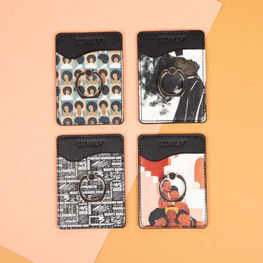 Fro’ Queens Cell Phone Wallet Pocket w/Ring Stand