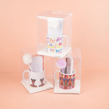 Peace, Love, & Melanin Sip & Scribble Stationery Set