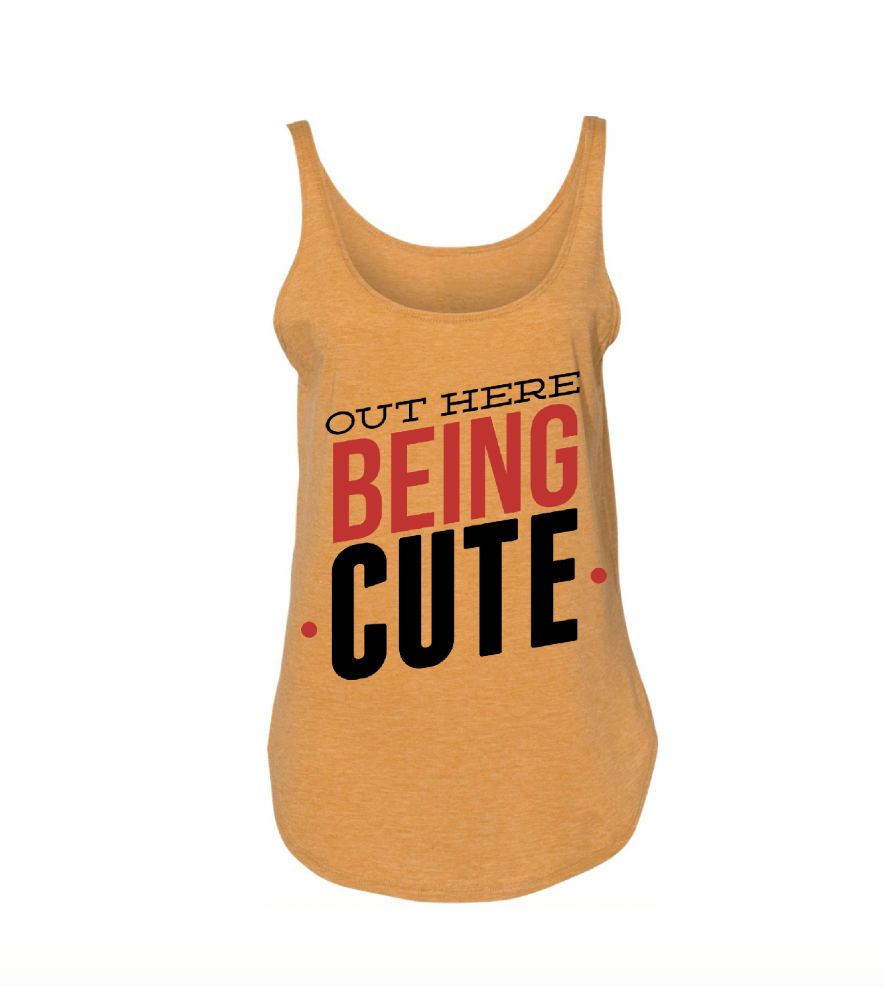 Out Here Being Cute Tank - Izzy & Liv - graphic tee