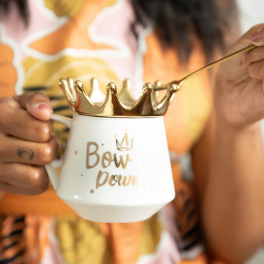 Bow Down Mug, Crown & Spoon Set