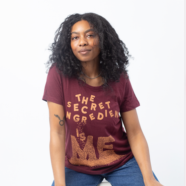 The Secret Ingredient Is Me Scoop Neck Tee