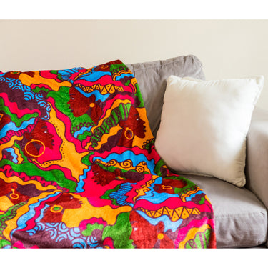 Beautiful Bold Sistas Plush Fleece Blanket