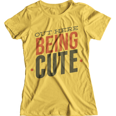 Out Here Being Cute Little Girls Tee - Izzy & Liv - kid tee