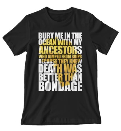 ANCESTORS, BONDAGE (BLACK PANTHER) T-SHIRT - Izzy & Liv - graphic tee