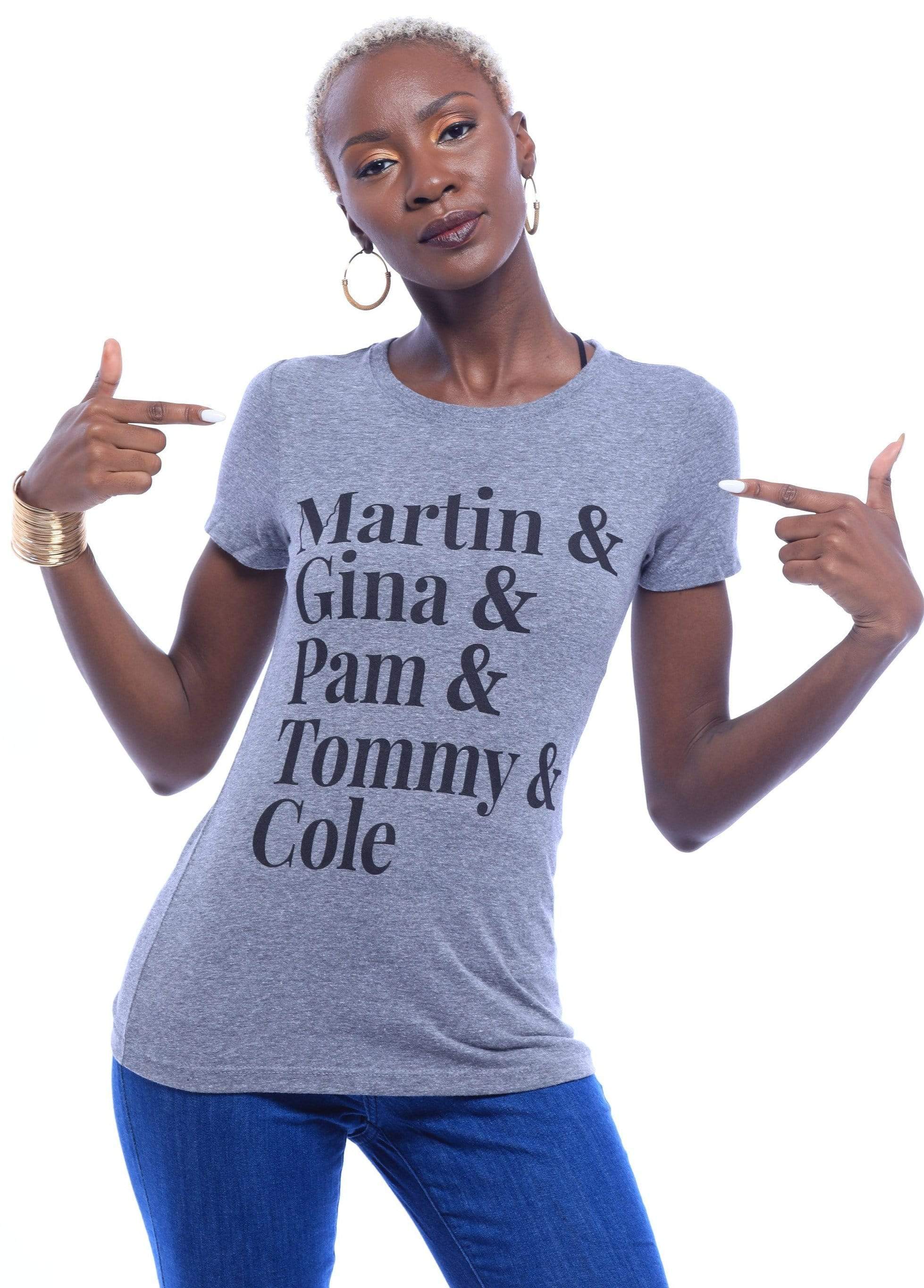 Martin, Gina, Pam, Tommy & Cole T-Shirt - Izzy & Liv - graphic tee