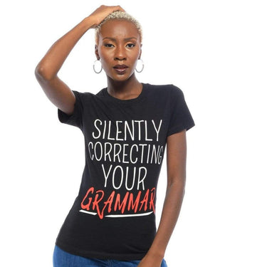 Silently Correcting Your Grammar T-Shirt - Izzy & Liv - graphic tee
