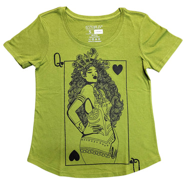 Melanated Queen of Hearts Scoop Neck T-Shirt