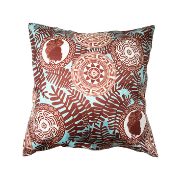 Chocolate Beauty (Teal) Throw Pillow Cover